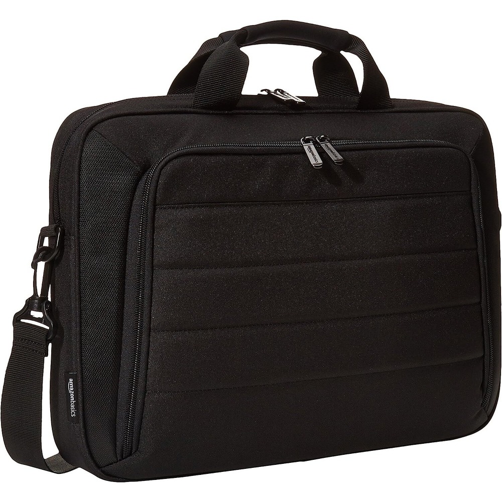 Amazon Basics 15.6" Laptop Bag Briefcase Black Shoulder Carry Case‎